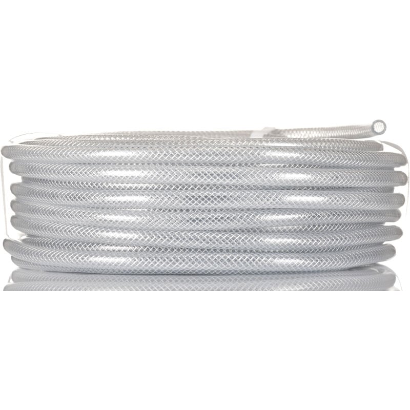Tube flexible pet, pvc renforcé, ø 8mmx12mm, 25m, pour Air comprimé, Aliments, Eau ( Prix pour 1 )