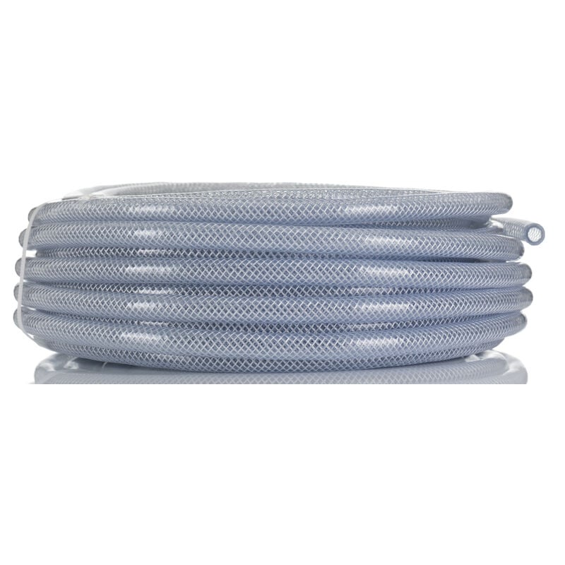Tube flexible pvc renforcé, ø 10mmx16mm, 25m, pour Produit chimique, Air comprimé, Alimentation, Liquide, Eau ( Prix pour Bobine de 25 Mètres )