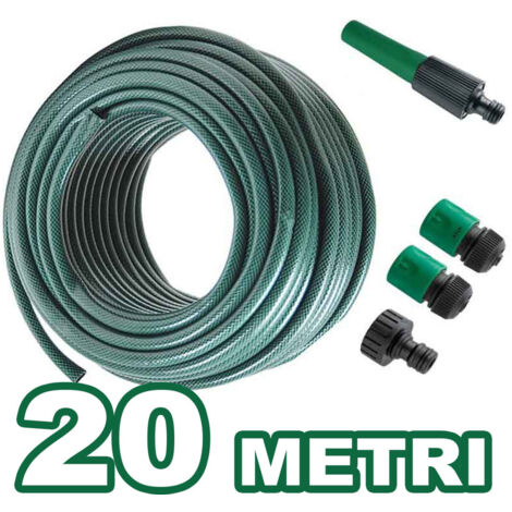 Tube For Irrigation By Giardino Lungo 20 Metri With 4 Accessories By 1/2" Verde