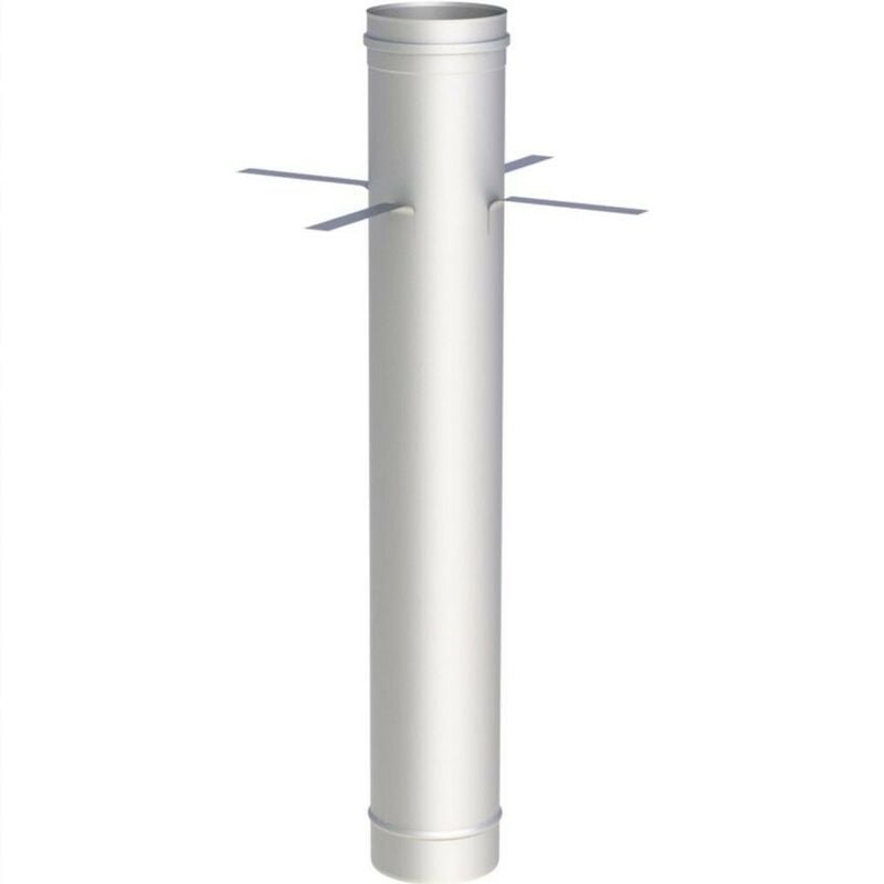 Tube fumées ø 130 mm avec collier de montage 1000 mm
