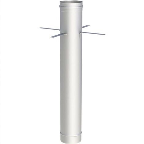 Tube fumées Ø 150 mm avec collier de montage 1000 mm