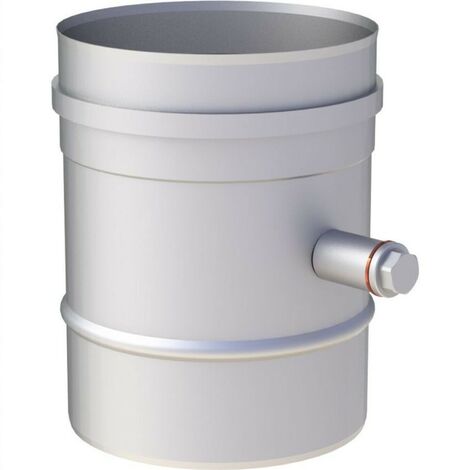 Tube fumées Ø 180 mm 250 mm avec chute condensat