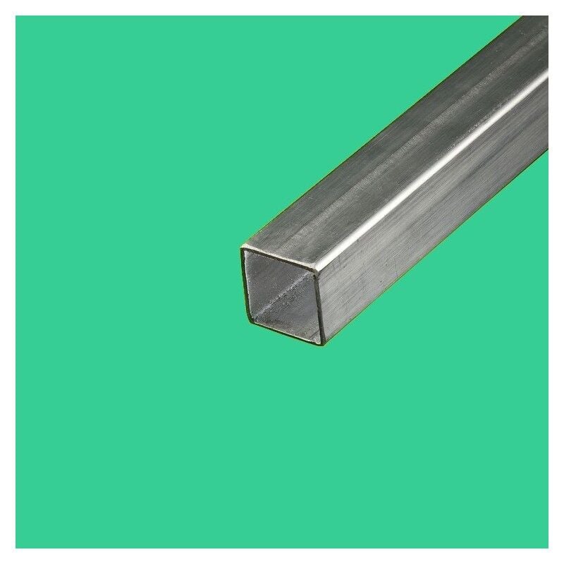 Tube inox brossé carré 40x40 mm Epaisseur - 1,5 mm, Longueur - 0.5 mètre