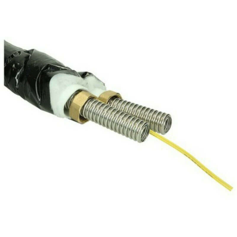 Tube inox solaire twin DN16 L10 m Isolant 13 mm