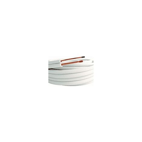 Tube isolé pour liaison frigorifique 1/4 3/8 - Classement M1 - Rouleau de 20 m