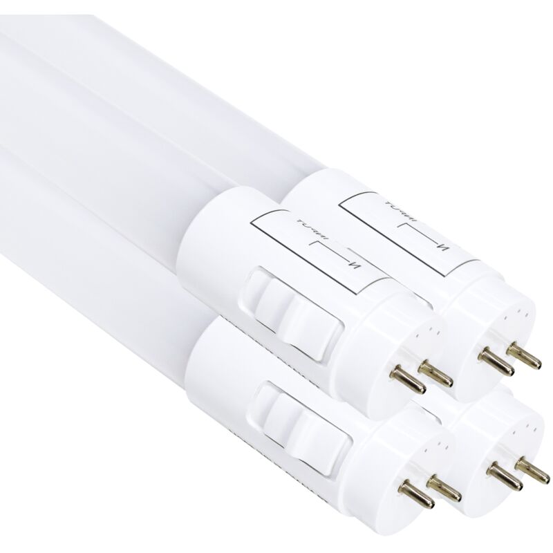 Led Atomant Sl - Tube led 120cm cct 360º T8 G13 18W 2200LM Connexion unilatérale Starter inclus Lot de 4 u. - cct