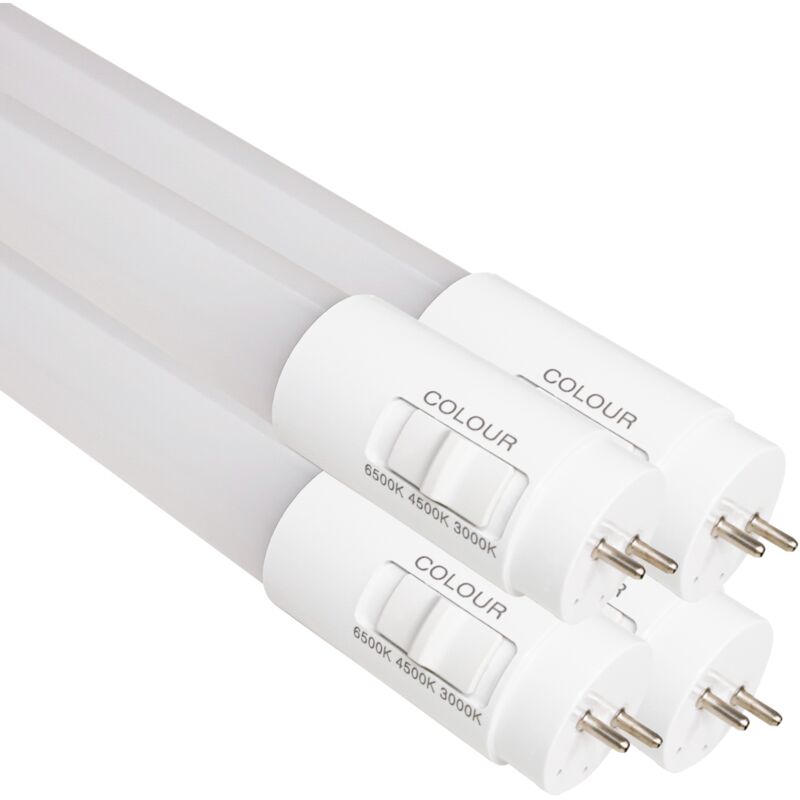 Tube LED Type A+B 60cm 330º T8 G13 9W 900LM Connexion simple ou double face Lot de 4 U. - CCT
