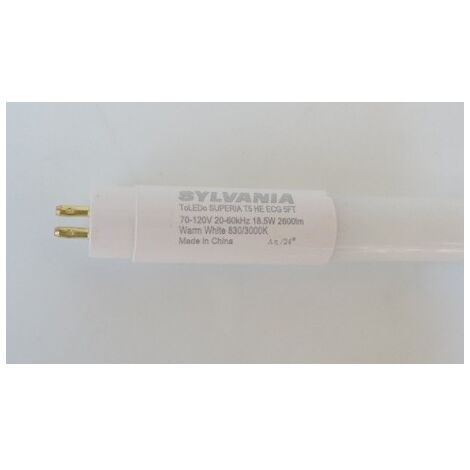 Tube LED T5 18.5W (equivalent fluo 35W) lumiere 3000K 2600lm longueur 1449mm ToLEDo Superia ECG 830 SYLVANIA 0029510