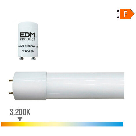 Tube LED T8 22w 2310lm 3200k lumière chaude eq 58w ø2,6x150cm EDM