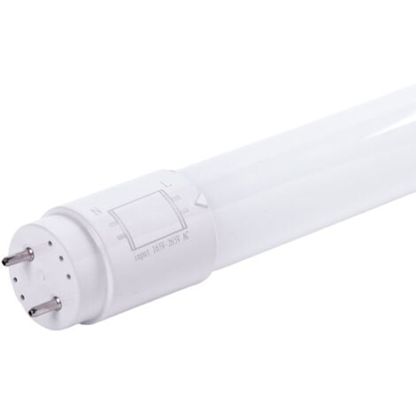 Tube LED T8 9W 1.440Lm 6000ºK Verre 60Cm Connexion 2 Extrémités 40 000H  [HO-T8GL60-9W-CW]