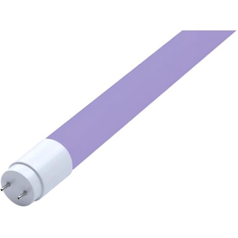 Tube LED T8 G13 60cm Lumière Noire 9W Connexion Latérale Lumière ultraviolette Non