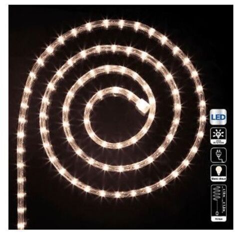 FÉÉRIC LIGHTS AND CHRISTMAS Tube lumineux guirlande à LED 18m - Blanc froid - 8 fonctions - Livraison gratuite