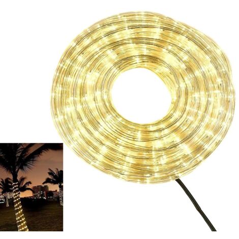 TUBE LUMINEUX LED DE NOËL ÉTANCHE POUR EXTÉRIEUR, BLANC NATUREL, 10 MÈTRES