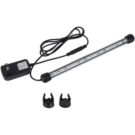 Tube lumineux LED étanche et submersible de 19 cm pour aquarium, 2,8 W, bleu et blanc, 2,8 W.