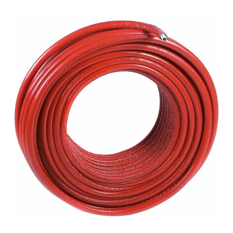 Comap - Tube multicouche isolé rouge - Multiskin4 diamètre26 - L.50 m