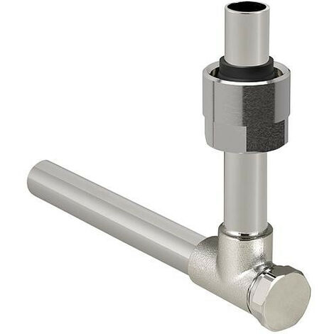 Tube metallique-angle 90° verrouillable, avec raccord a vis eurocone, 15mm, 2 pieces