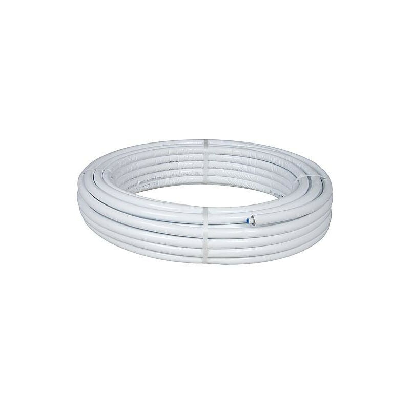 Tube multicouche 16 x 2 mm, couronne de 50 m isolation 10mm, gris