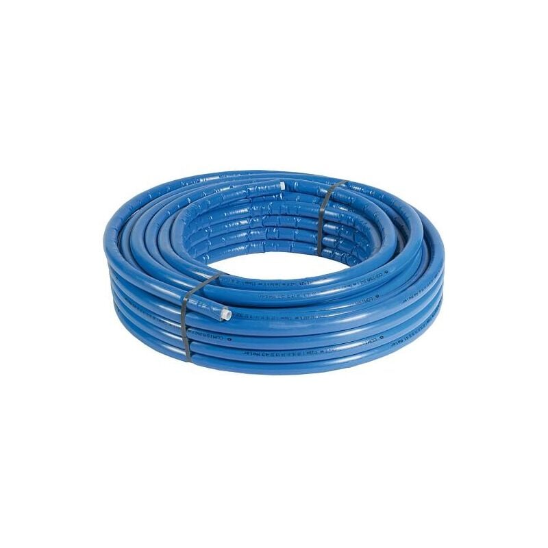 Comisa - Tube multicouche 16x2mm avec isolation bleu 6mm, ue 50m