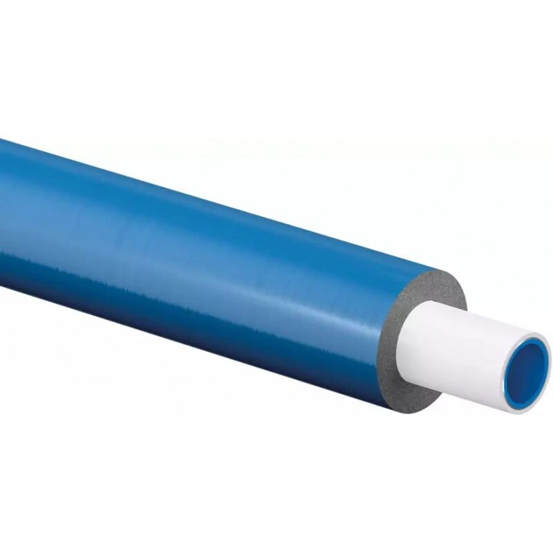 Uponor - Tube Multicouche 50m Uni Pipe Plus Pré-Isolé 4mm en Couronne Ø32x3 Bleu - 1091716 - neuf