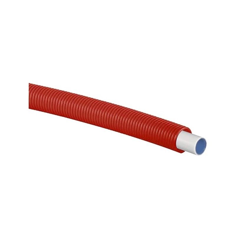 Tube Multicouche 75m Uponor Uni Pipe Plus Pré-Gainé en Couronne Diamètre 16mm Rouge - 1126496