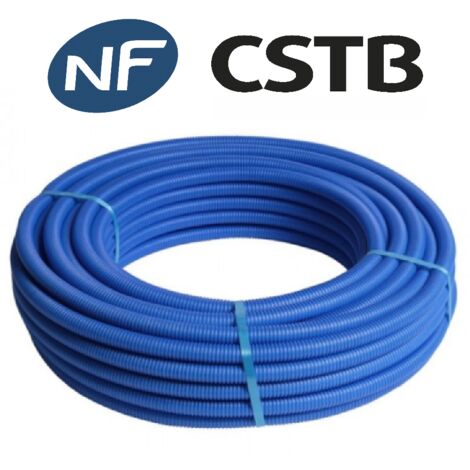 Tube multicouche D16x2 – MC16GB502 – gainé bleu – Longueur 50 mètres – Certification NF-CSTB – ACS – Ivar