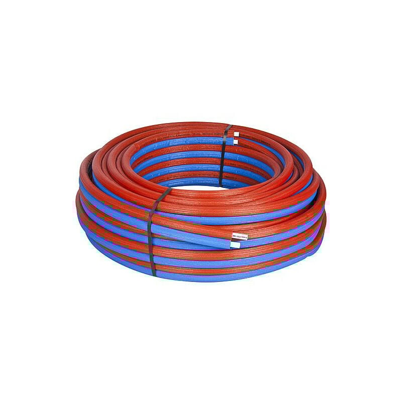Banyo - Tube multicouche double pe-rt 16x2 mm avec isolation 6 mm rouleau de 50 metres