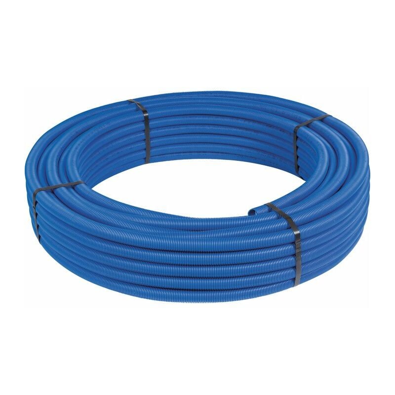 RBM - Tube multicouche gainé bleu Tita Fix pe-rt - diamètre 16 mm