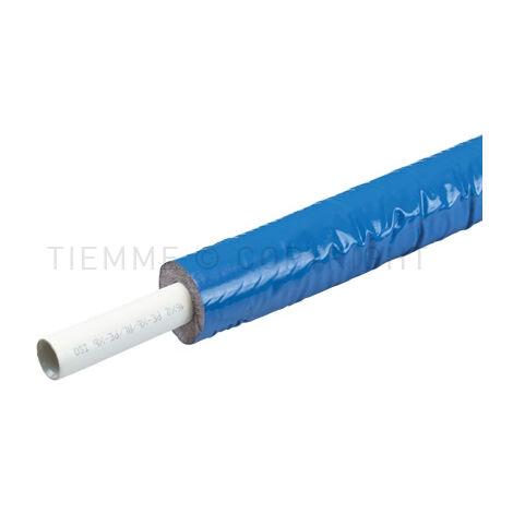 Tube multicouche isolé bleu 6mm Ø16 Tiemme NF - Couronne de 50 m