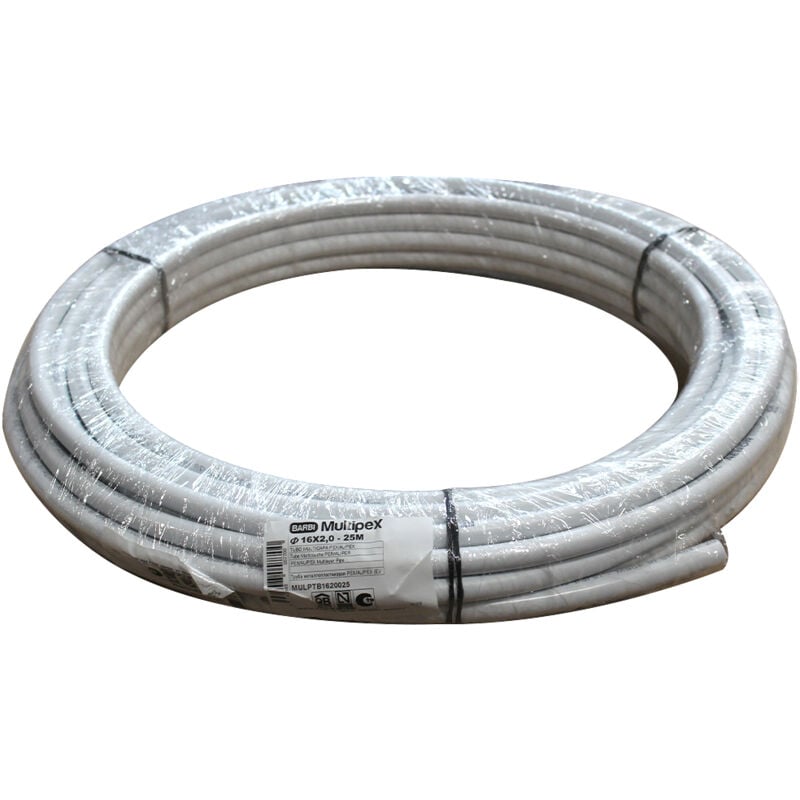 Blansol - Tube Multicouche nu Ø16x2,0 - Alu 0,2mm - 25 mètres