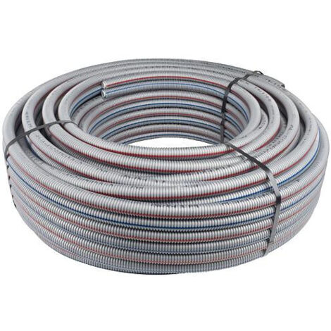 Tube multicouche PEXAL 16x2mm, rouleau de 50m double tube protection