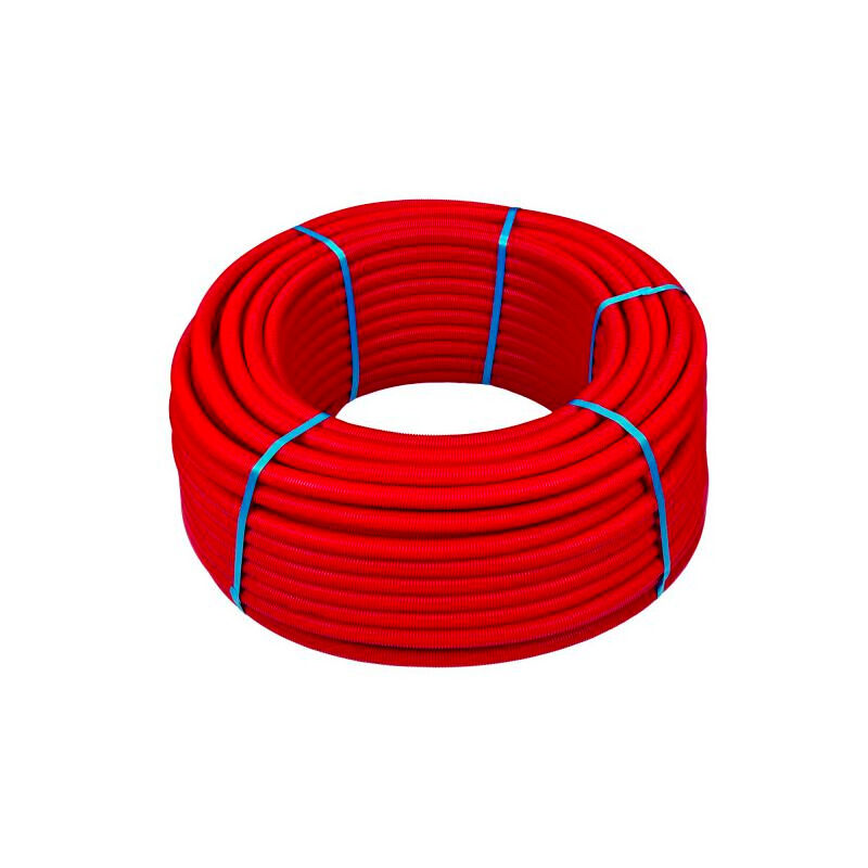 Henco - 50ml multicouche gainé rouge 10bar-95°-Alu 0,2mm-Ø16x2.0