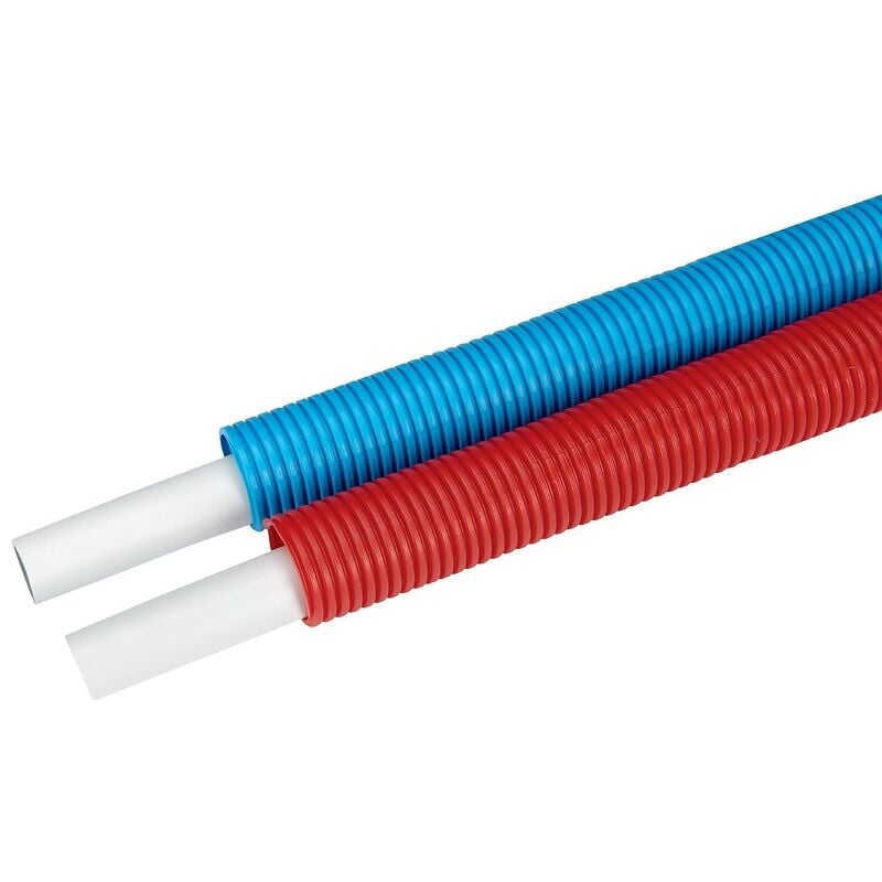 Tube multicouche pré-gainé rouge acopex alu diamètre nominal 16 x 2 - couronne de 100 m Thermacome