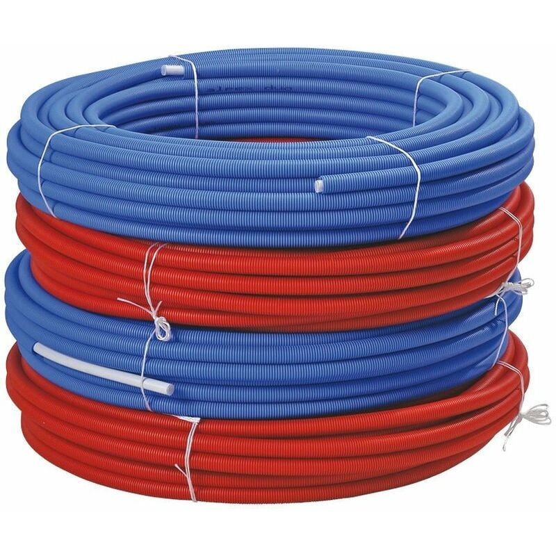Tube multicouches gaine en couronnes turatec - Diamètre : 16 x 2 - Lg 100 m - Bleu