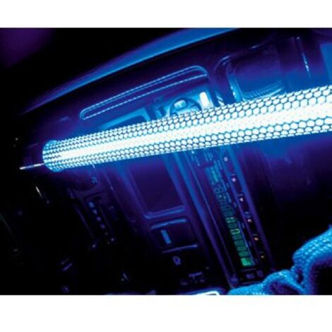 Tube Neon Effet Verre Brise - 20cm - Bleu - 12v