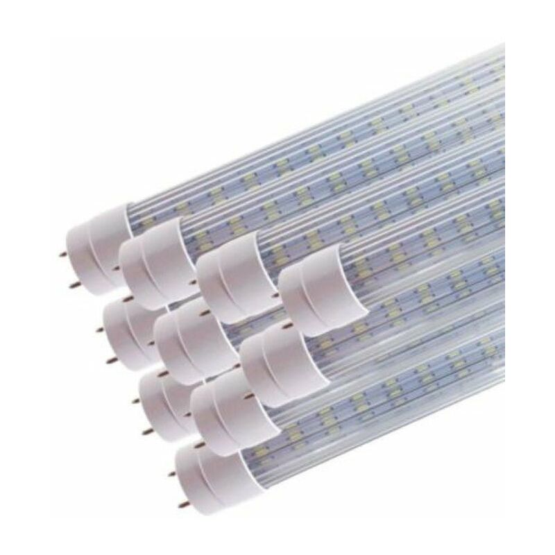 Silamp - Tube Néon led 120cm T8 20W (Pack de 10) - Blanc Froid 6000K - 8000K