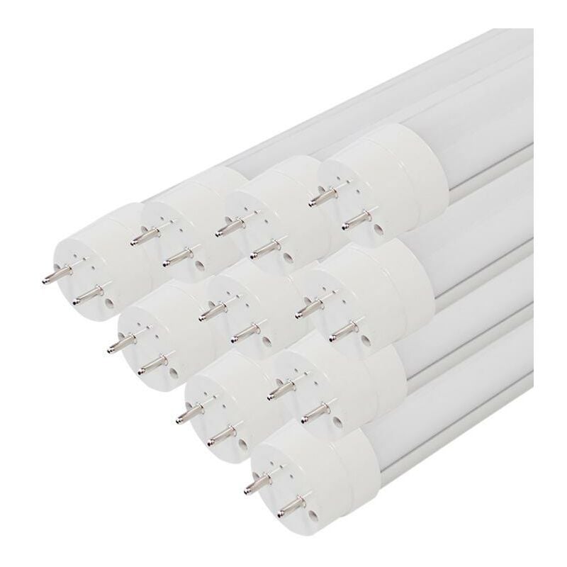 Silamp - Tube Néon led 120cm T8 36W (Pack de 10) - Blanc Chaud 2300K - 3500K