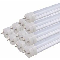 Tube Néon LED 150cm T8 50W (Pack de 10) - couleur eclairage : Blanc Froid 6000K - 8000K
