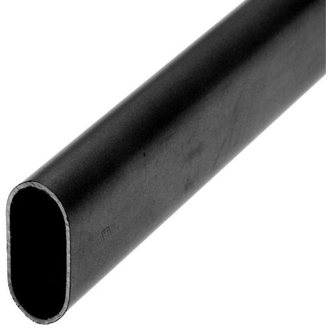 Tube ovale noir mat ral 9005 30 x 15 mm DUVAL BILCOCQ - 2.50 m - 51-0145-0125