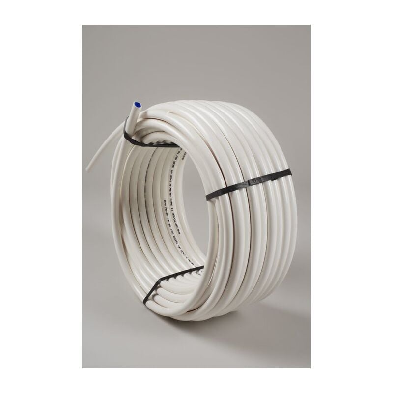 Tube pe-rt Elydan Blanc intérieur bleu - diamètre16 mm - 100 m