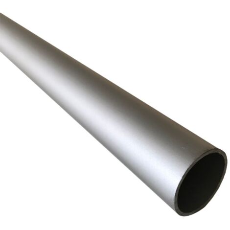 Tube penderie rond aluminium, lg 1950mm (16mm x 1 mm, Anodisé Argent) HOMEWELL