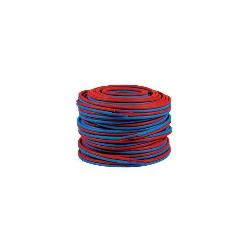 Tube per Prégainé Double 13x16, 50m bleu/rouge