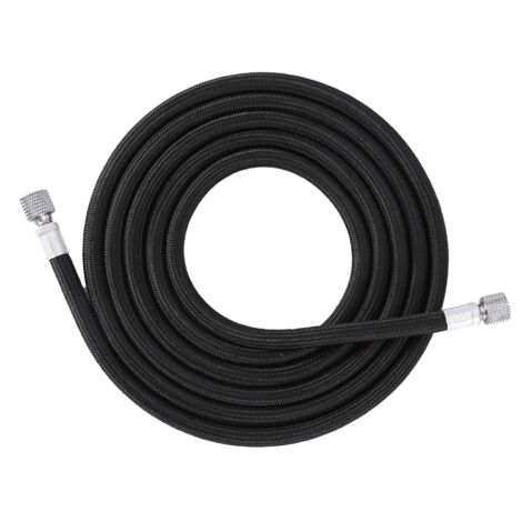 Tube pour aérographe gainé EVA 1,8m avec adaptateur BSP 1/8" et 1/4"