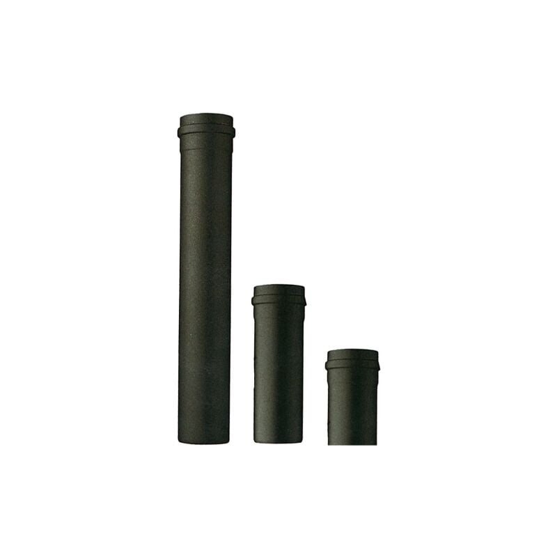 Tube d&39acier 100 cm 12 cm 120 mm noir pour poA les a granulA s de porcelaine 1,2 mm