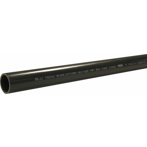 Tube PVC pression - Interplast - L.2 m - diamètre20 mm