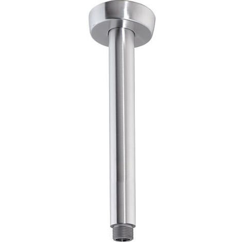 tube raccord plafond tete de douche DN15(1/2") L : 100mm inox inox brossé