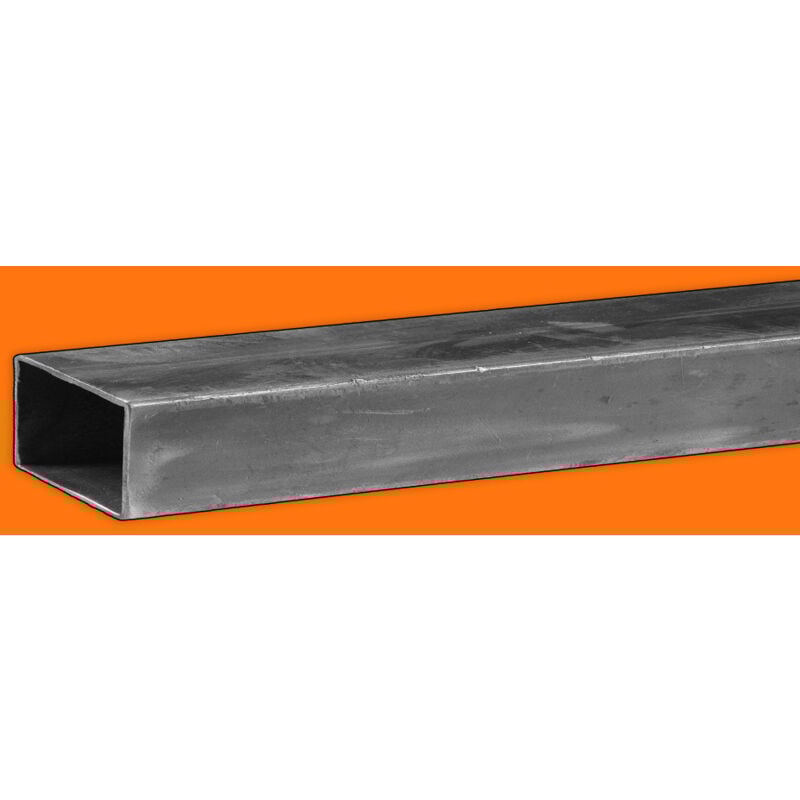 Tube rectangle en acier - 100x50mm et 3mm d'épaisseur - Longueur de 2M40 (240cm).