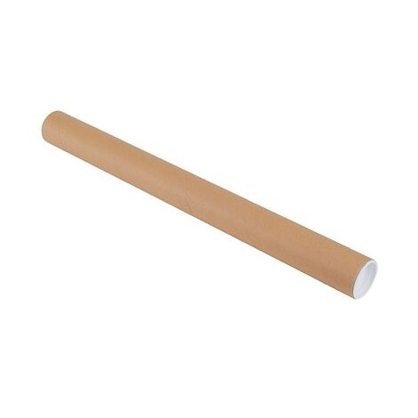 Tube rond en carton Ø 40 mm x L 43 cm - boîte de 50 - Lot de 50 - Maxiburo