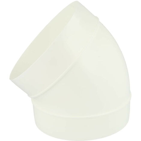Tube rond pour conduit de ventilation système 125 coude rond 45°