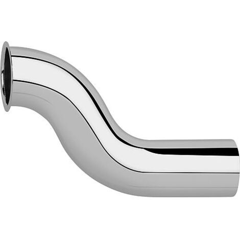 Tube serti D 32mm x 125mm decalage 50mm, laiton chrome