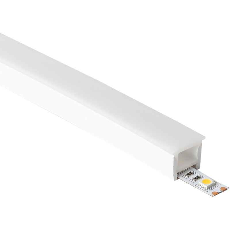 Efectoled - Profilé Néon sflex 20x16 Courbe Verticale pour Rubans led IP20 jusqu'à 12 mm 5 m